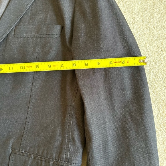 Boss Hugo Boss Unstructured Slim Fit Dark Gray 44R Sports Coat - Picture 7 of 12